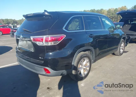 2015 Toyota Highlander Xle V6 z USA, uszkodzony, nr VIN 5TDKKRFH9FS090436